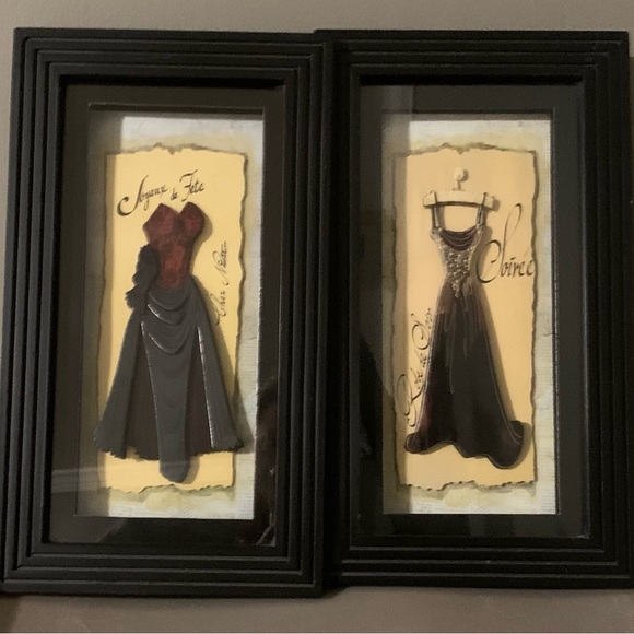 Shadow Box French Wall Decor, Set Of Two, Good Condition - Picture 2 of 16